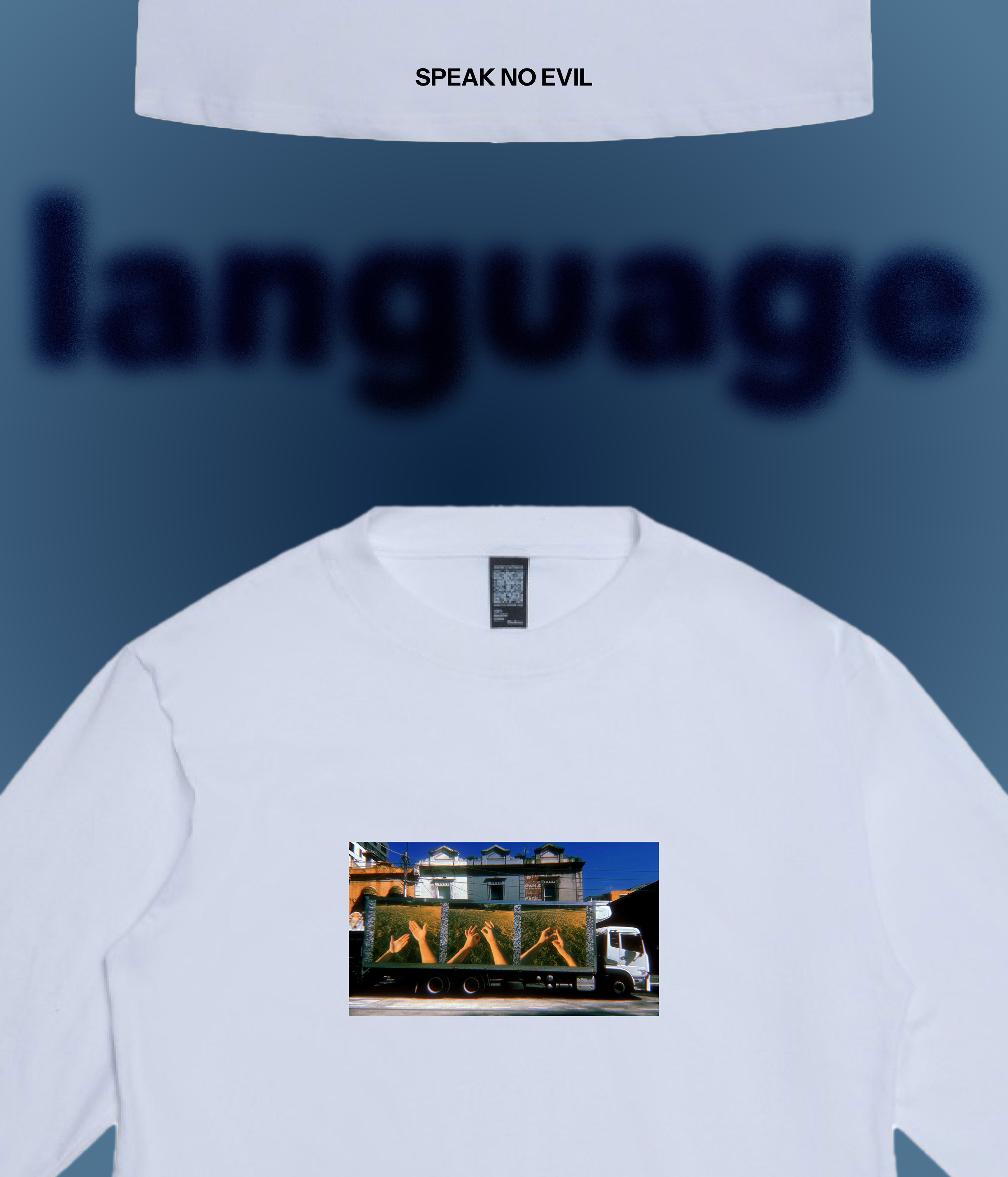 "LANGUAGE" LONG SLEEVE TEE